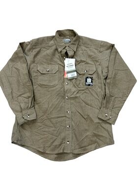 Lakeland High performance fire resistant button down Khaki Large